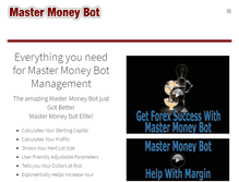 Tablet Screenshot of mastermoneybot.com